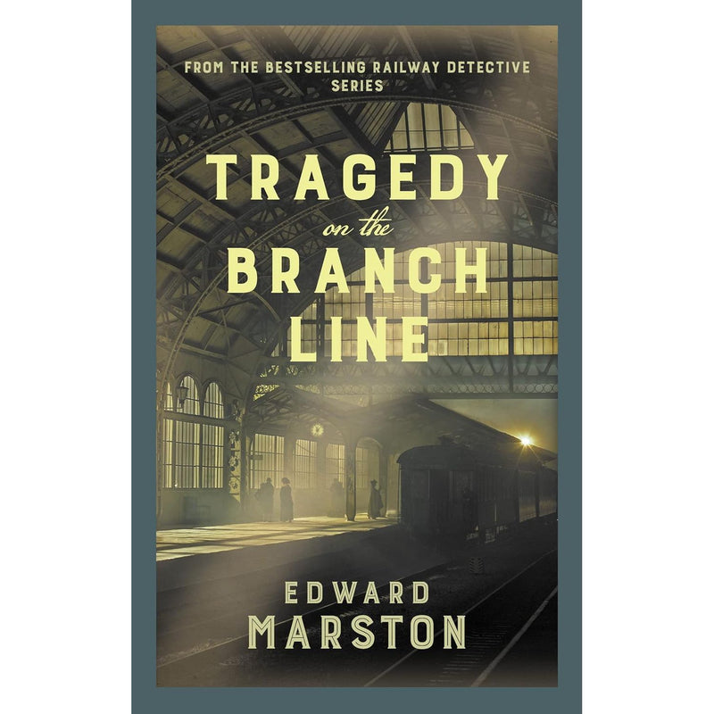 Railway Detective Series 5 paperback books by Edward Marston, fiction collection set with vintage railway-themed covers.