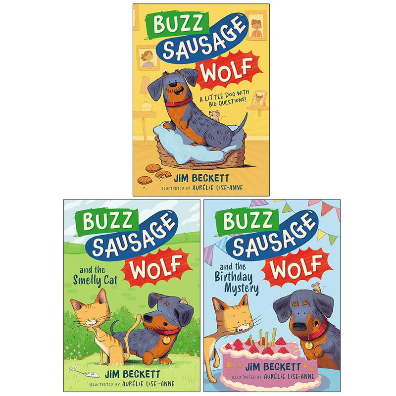 Buzz Sausage Wolf Series 3 Books Collection Set by Jim Beckett, Aurélie Lise-Anne - Fiction - Paperback