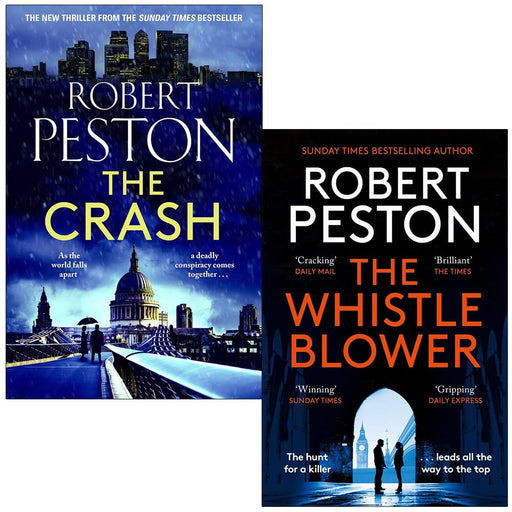 Robert Peston Collection 2 Books Set (The Crash [Hardcover] & The Whistleblower) - The Book Bundle