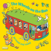 Child's Play Ltd Annie Kuble classic board books set featuring "The Wheels on the Bus" with colorful hole-punched pages for young children.