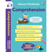 Set of five Usborne Workbooks by Bathie Holly, non-fiction paperback books with colorful covers and educational content.