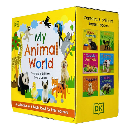 DK My Animal World 6 Books Collection Box Set (Baby Animals, Baby Dinosaurs, Cuddly Animals, Farm, Puppies & Wild Animals) - The Book Bundle