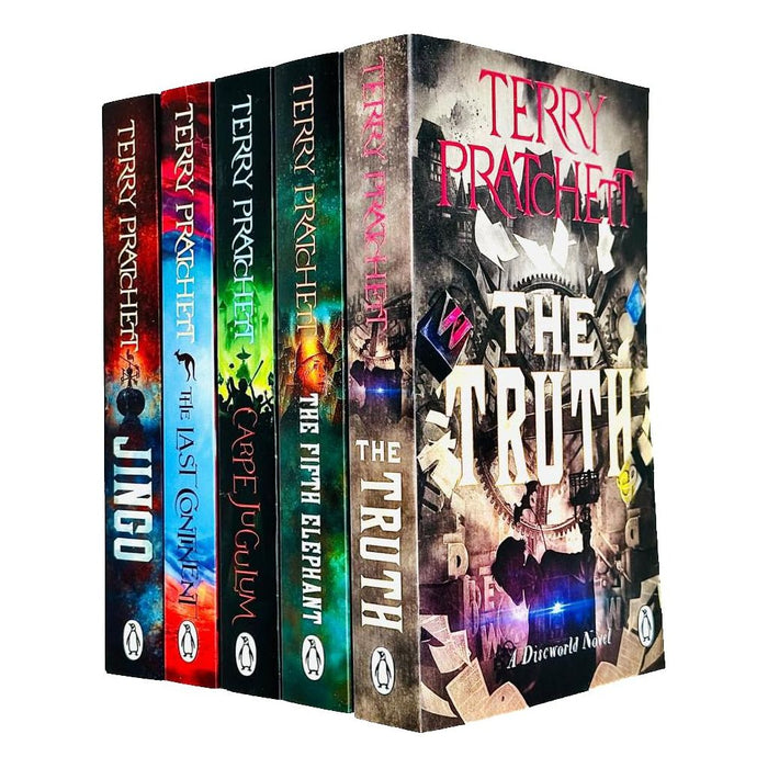 Terry pratchett Discworld novels Series 5 :5 books collection set - The Book Bundle