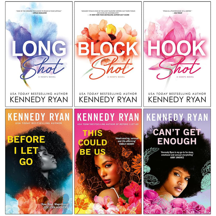 Kennedy Ryan HOOPS and Skyland Series 6 Books Collection Set (Long Shot, Block Shot, Hook Shot, Before I Let Go, This Could Be Us and Can't Get Enough) - The Book Bundle