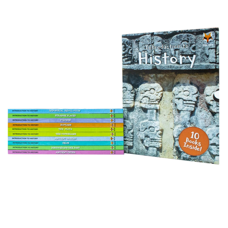 Children's history book set by Jasmine Brooke, includes hardbacks on Ancient China, Celts, and discovering the past.