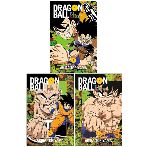 Dragon Ball Full Color Saiyan Arc Vol 1-3 Books Collection Set - The Book Bundle