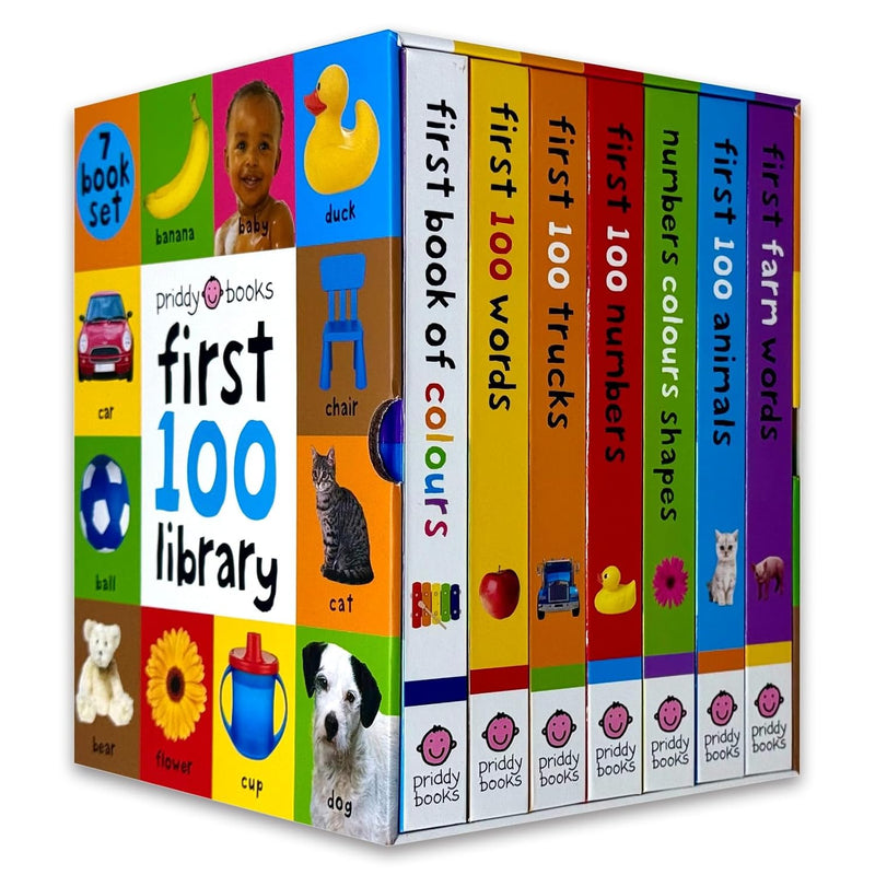 Priddy First 100 Library Collection 7 Books Collection Box Set by Priddy - Non Fiction - Paperback