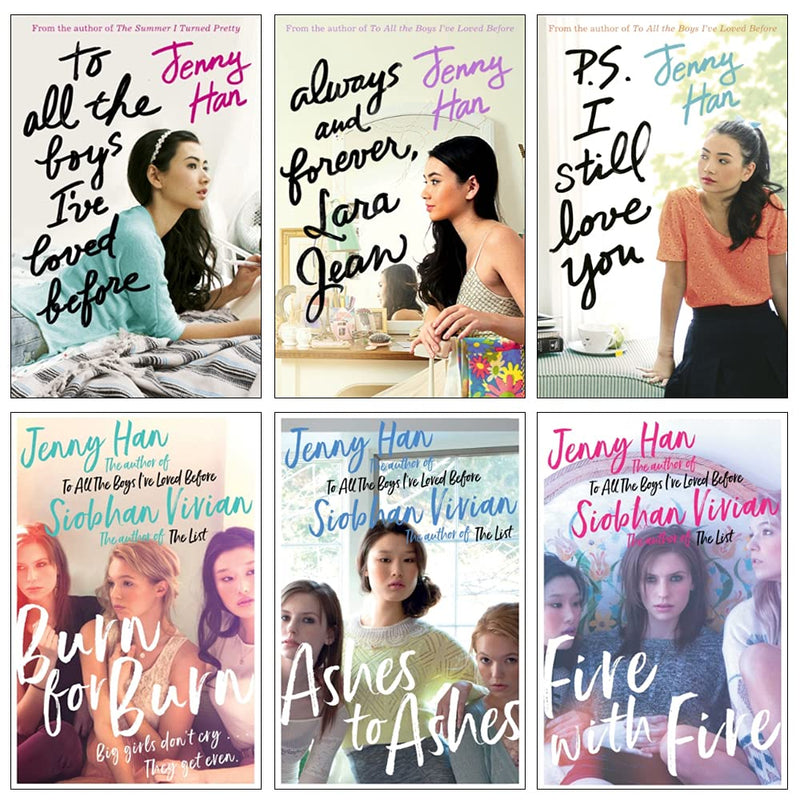 To All the Boys I've Loved Before & Burn for Burn 6 Books Collection Set by Jenny Han - Young Adult - Mixed Format