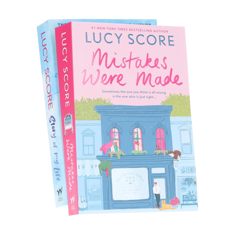 Lucy Score Story Lake Series 2 books collection set, fiction by Hachette, includes "Story of My Life" and "Mistakes Were Made."