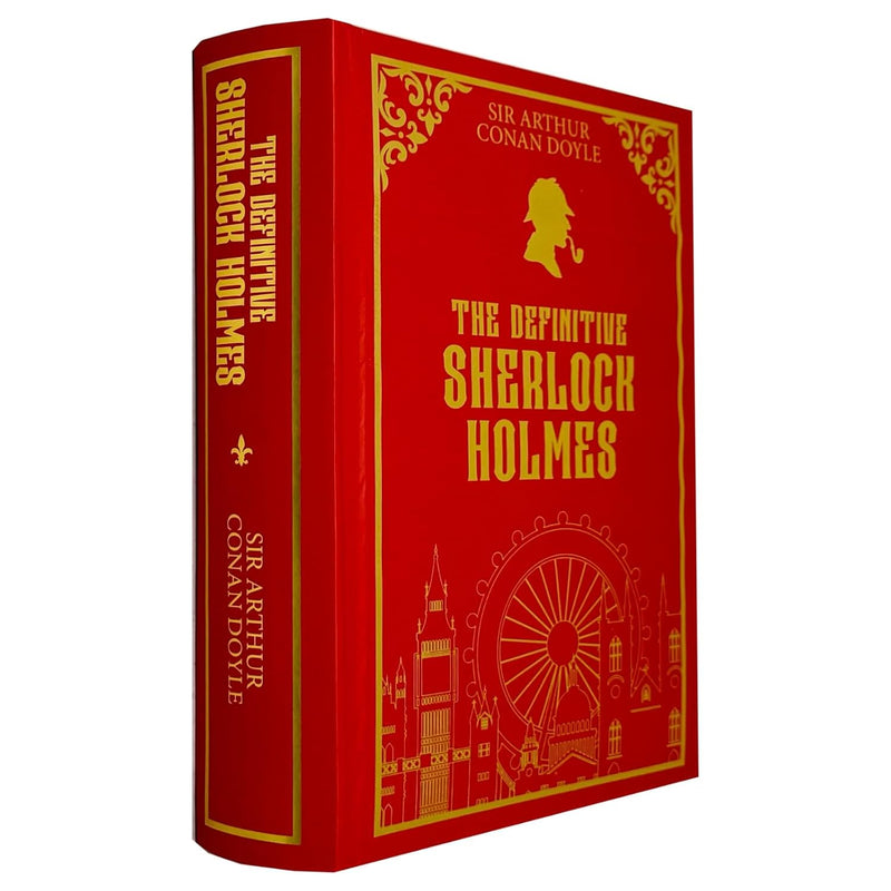 Hardcover edition of The Definitive Sherlock Holmes by Sir Arthur Conan Doyle, published by Rupa Publications Ltd, featuring classic cover art.
