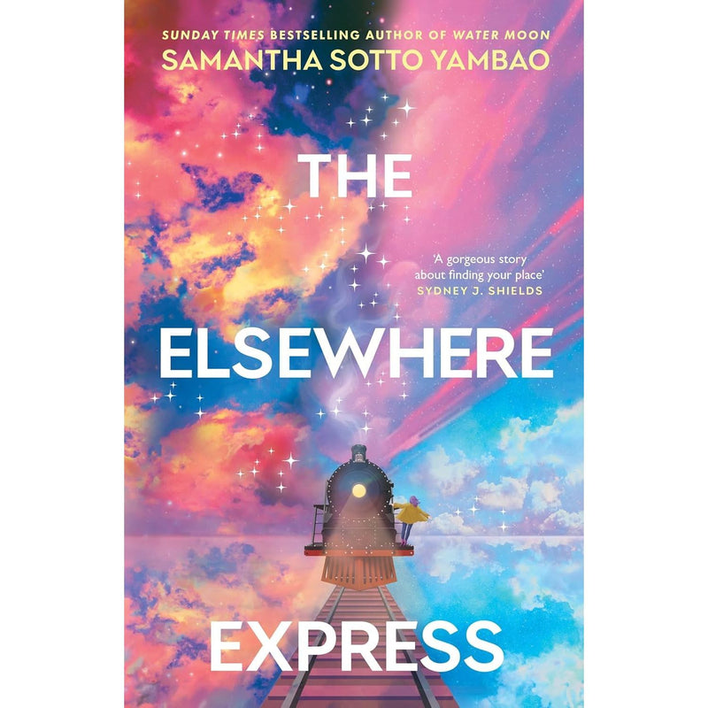Water Moon & The Elsewhere Express by Samantha Sotto Yambao, hardcover fiction book collection set by Transworld Publishers.
