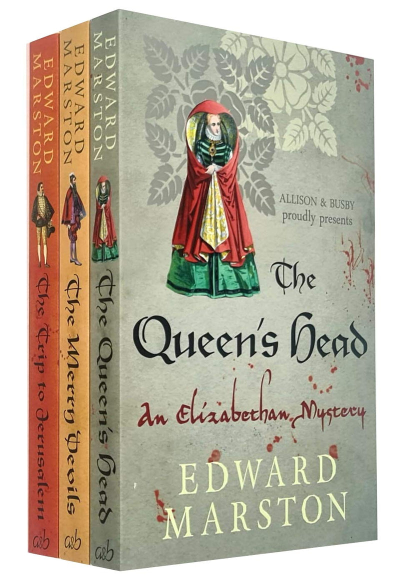 Nicholas Bracewell Series 3 Books Collection Set by Edward Marston - Fiction - The Queen's Head, The Merry Devils