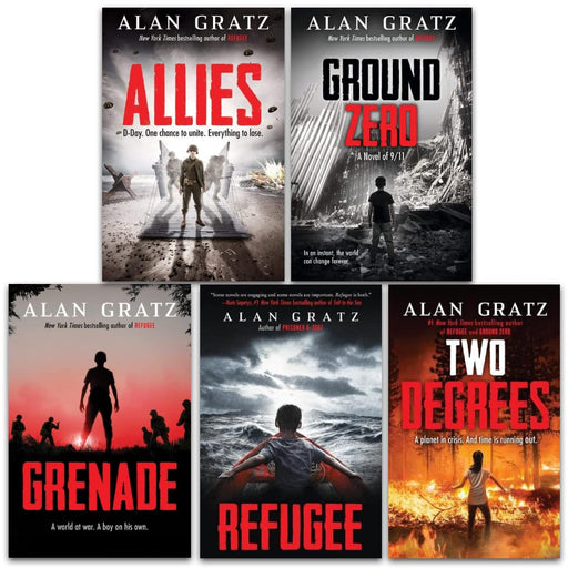 Alan Gratz 5 Books Collection Set (Allies, Two Degrees, Grenade, Refugee, Ground Zero) - The Book Bundle