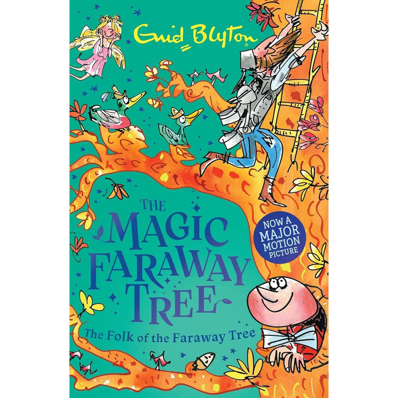 Six paperback books from the Enid Blyton Magic Faraway Tree collection by Hodder Children's Books Ltd, featuring colorful cover art.