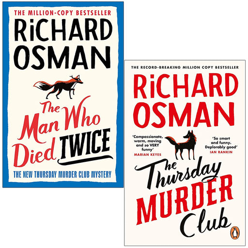 Richard Osman 2 Books Collection Set (The Thursday Murder Club, The Man Who Died Twice ) - The Book Bundle