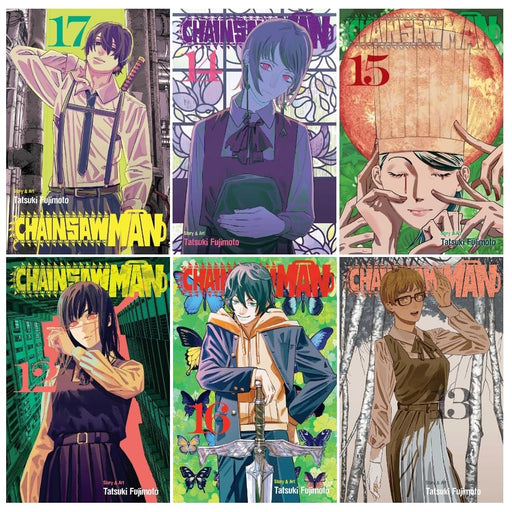 Chainsaw Man 6 Books Collection Set (Volumes 12-17) by Tatsuki Fujimoto - The Book Bundle
