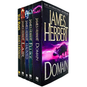 Paperback collection of five haunted house horror novels by James Herbert, featuring dark, eerie imagery from The Rats series.