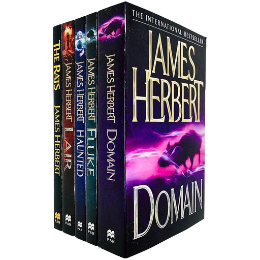 James Herbert 5 Books Collection Set (The Rats, Lair, Domain, Haunted, Fluke) - The Book Bundle