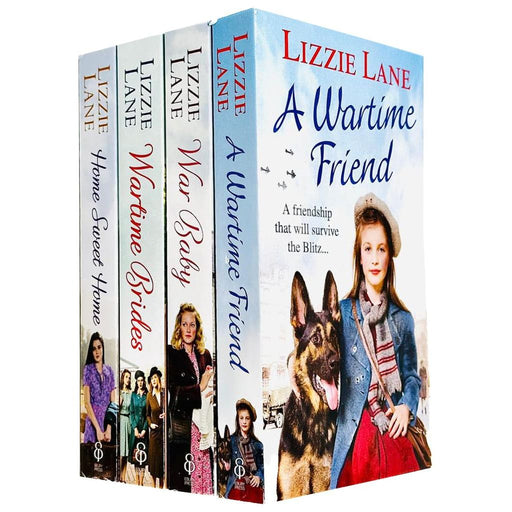 Lizzie Lane Collection 4 Books Set (A Wartime Friend, War Baby, Wartime Brides, Home Sweet Home) - The Book Bundle