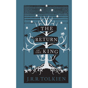Hardcover The Lord of the Rings trilogy by J.R.R. Tolkien, featuring The Fellowship of the Ring, The Two Towers, and The Return of the King.