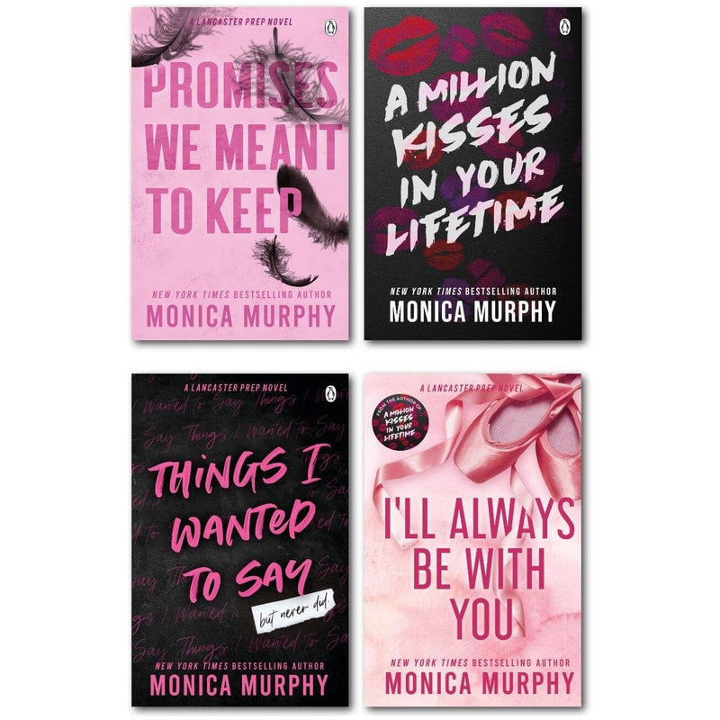 Lancaster Prep Series 4 Books Collection Set By Monica Murphy (Things I Wanted To Say) - The Book Bundle