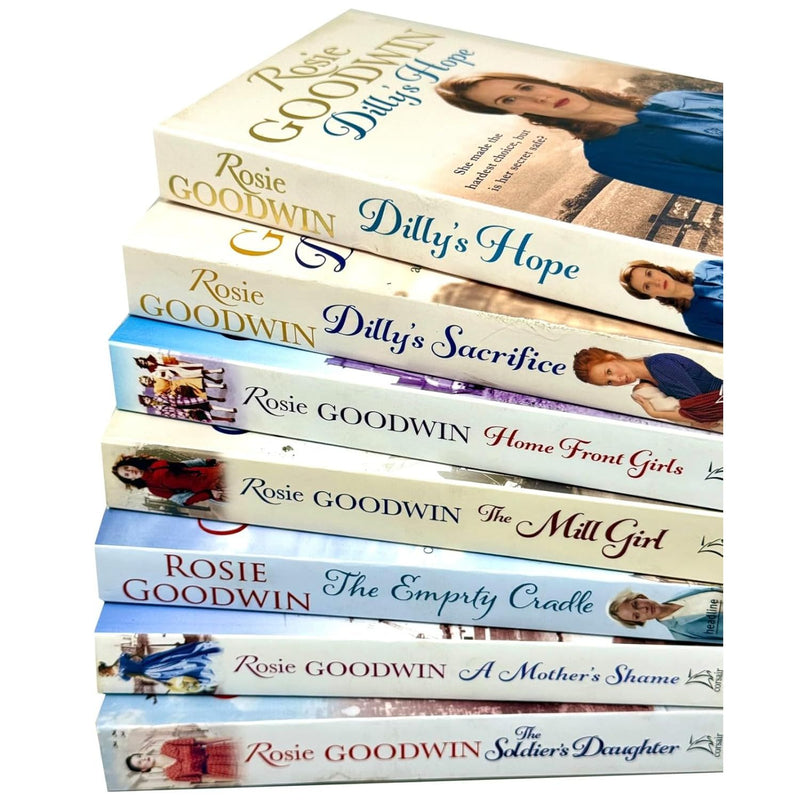 Rosie Goodwin 7 Books Collection Set The Empty Cradle, Home Front Girls, The Maid's Courage