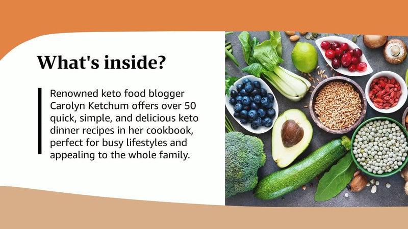 Easy Keto Dinners: Flavorful Low-Carb Meals for Any Night of the Week by Carolyn Ketchum - Non Fiction - Paperback
