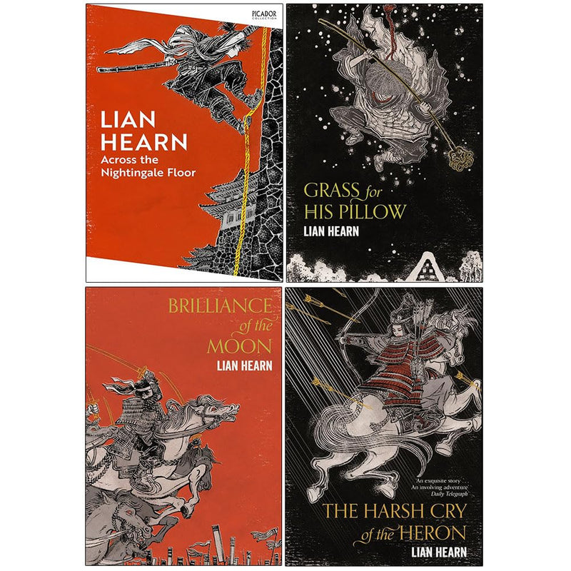 Tales of the Otori Series 4 Books Collection Set by Lian Hearn (Across the Nightingale Floor, Grass for His Pillow, Brilliance of the Moon, The Harsh Cry of the Heron) - The Book Bundle
