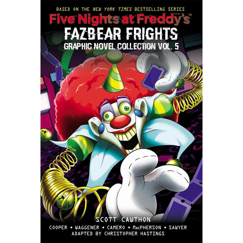 Set of five Five Nights at Freddy's Fazbear Frights books by Scott Cawthon, paperback collection from Scholastic Ltd.