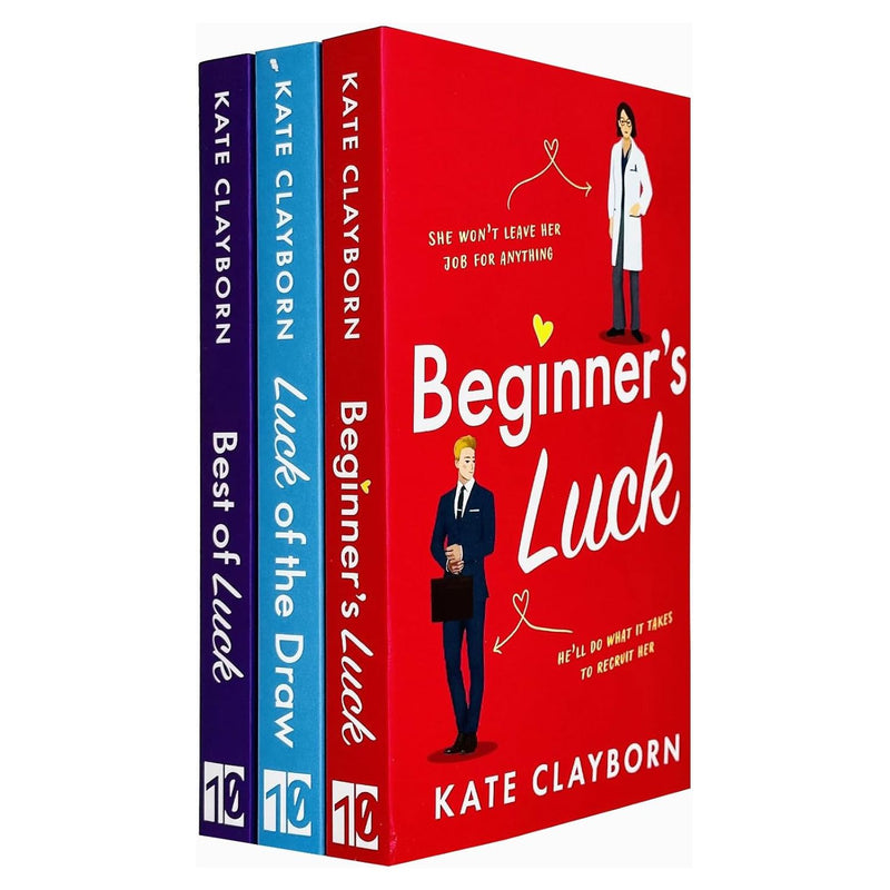 Chance of a Lifetime Series 3 Books Collection Set By Kate Clayborn (Beginner's Luck, Luck of the Draw & Best of Luck) - The Book Bundle