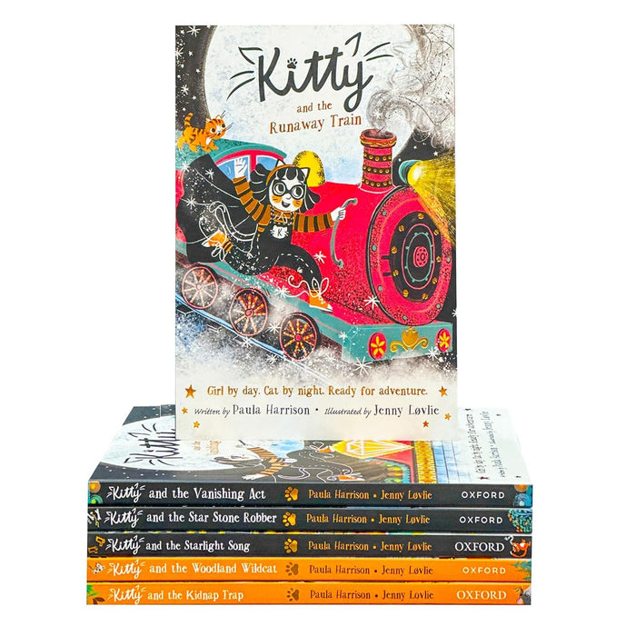 Paula Harrison Kitty Series 6 Books Set (Books 7-12) (Runaway Train, Vanishing Act, Star Stone Robber, Starlight Song, Woodland Wildcat, Kidnap Trap) - The Book Bundle