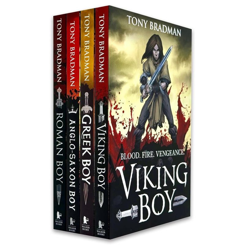 Viking Boy, Greek Boy, Anglo-Saxon Boy & More 4 Books Collection Set by Tony Bradman - Fiction - Paperback