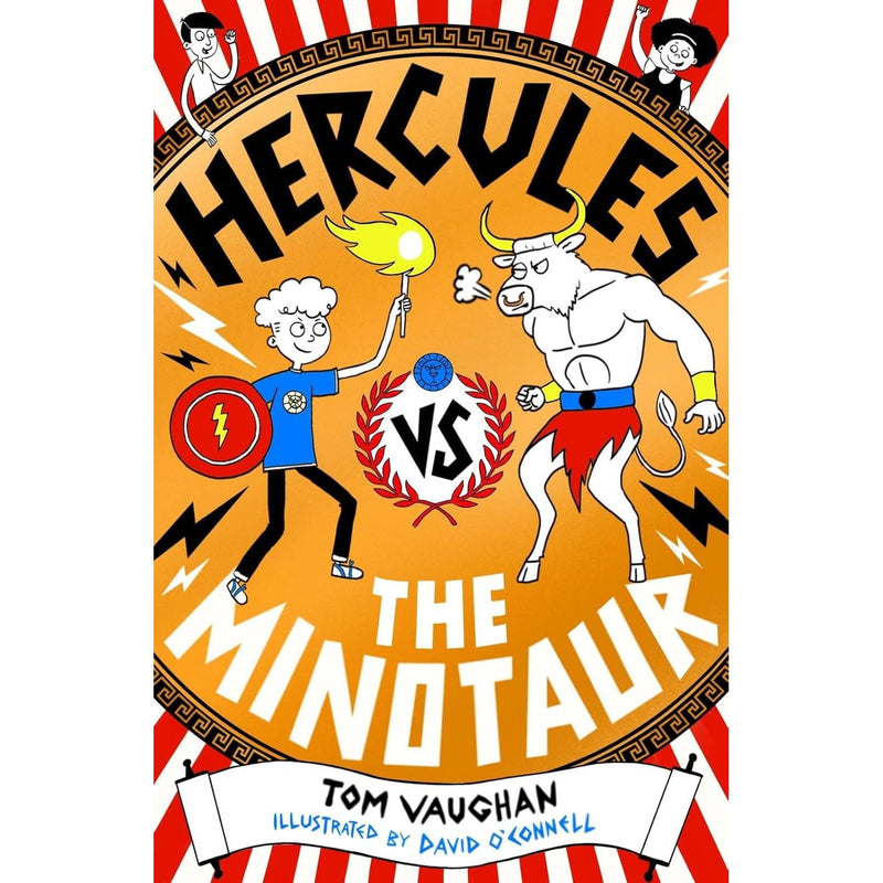 Hercules Series 4 books collection by Tom Vaughan, paperback fiction set for ages 9-12, featuring colorful covers and illustrations