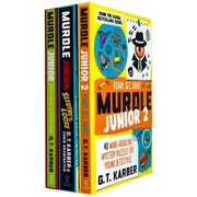 Set of three Murdle Junior Series books by G. T. Karber, paperback fiction collection featuring colorful covers and author branding.