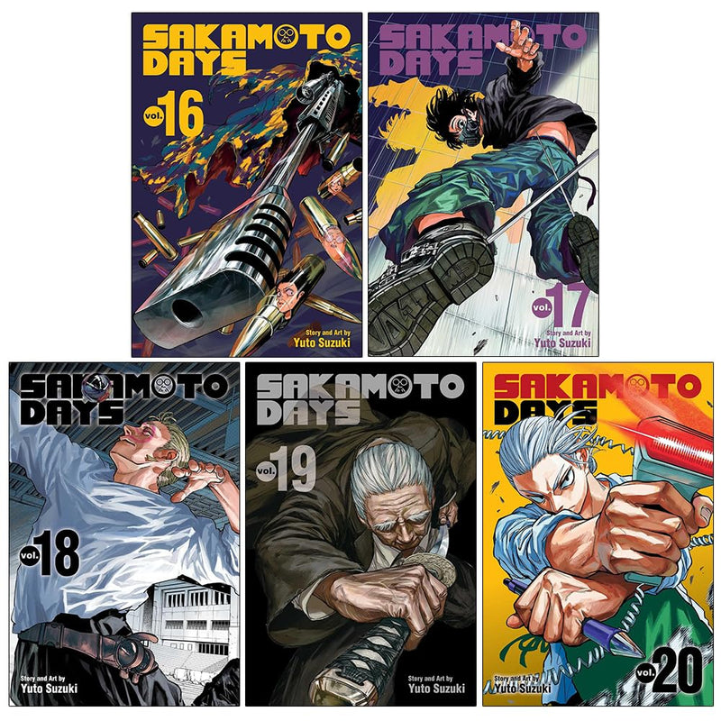 Sakamoto Days Volumes 16 To 20 5 Books Collection Set By Yuto Suzuki - Fiction - Paperback
