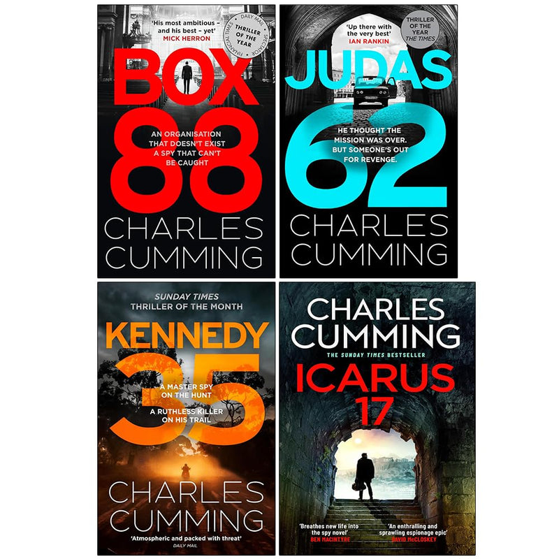 Box 88 Series 4 Books Collection Set by Charles Cumming - Fiction - Mixed Format