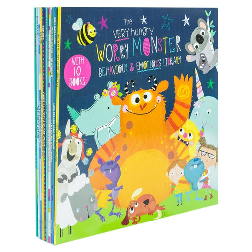 The Very Hungry Worry monster Behaviour & Emotions library 10 books set - The Book Bundle