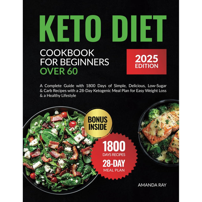 Baked to Perfection, Crazy For Cookies, Brownies & Bars, Keto Diet Cookbook for Beginners Over 60 3 Book Set - The Book Bundle