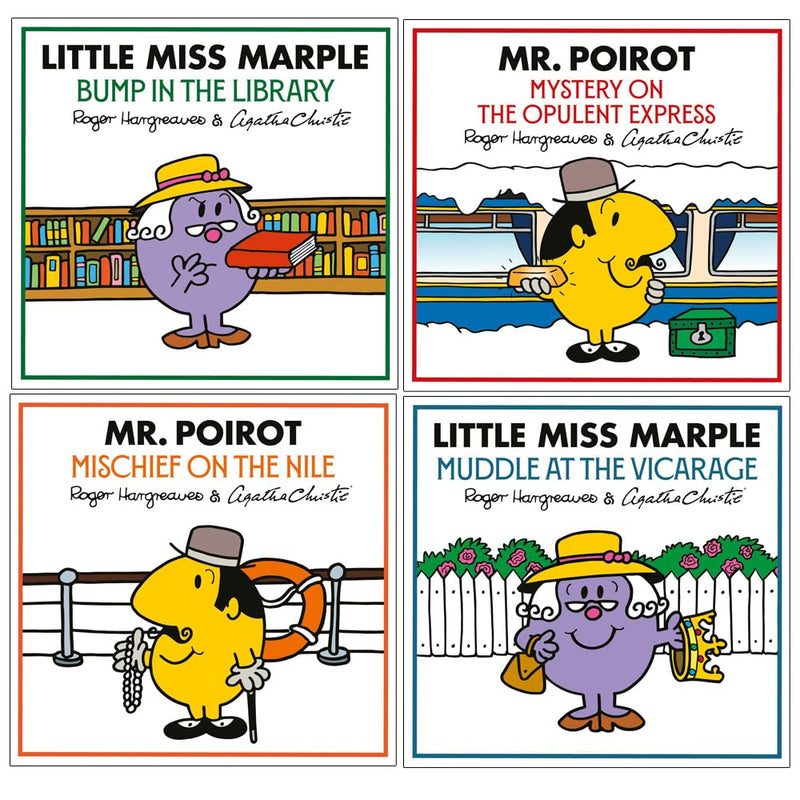 Mr Men Little Miss Agatha Christie Mysteries 4 Books Collection Set by Adam Hargreaves - Fiction - Paperback