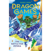 Paperback of Dragon Games Series 3-Volume Collection set by Maddy Mara, featuring colorful fantasy book covers by Scholastic.