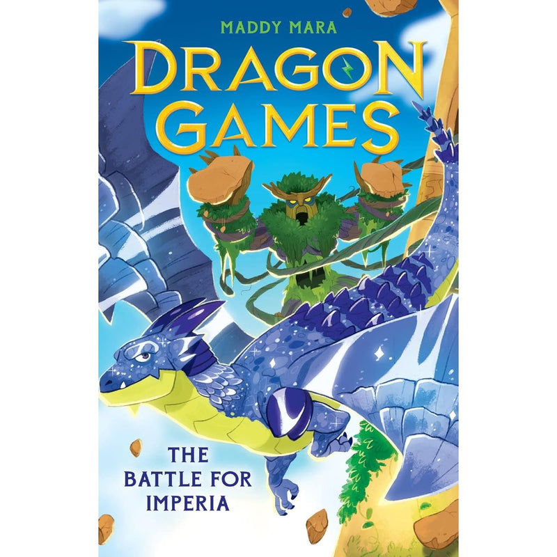 Paperback of Dragon Games Series 3-Volume Collection set by Maddy Mara, featuring colorful fantasy book covers by Scholastic.