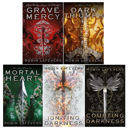 Robin LaFevers His Fair Assassin & Courting Darkness Series 5 Books Collection Set (Grave Mercy) - The Book Bundle