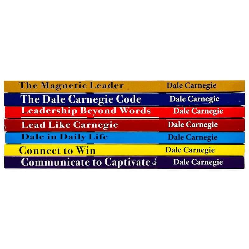 Dale Carnegie Collection 7 Books Set (The Magnetic Leader, The Dale Carnegie Code, Leadership Beyond Words, Lead Like Carnegie, Dale in Daily Life, Connect to Win and Communicate to Captivate) - The Book Bundle