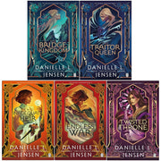 Set of five fantasy novels from Danielle L. Jensen's Bridge Kingdom series, including The Bridge Kingdom and Traitor Queen, published by Penguin UK.