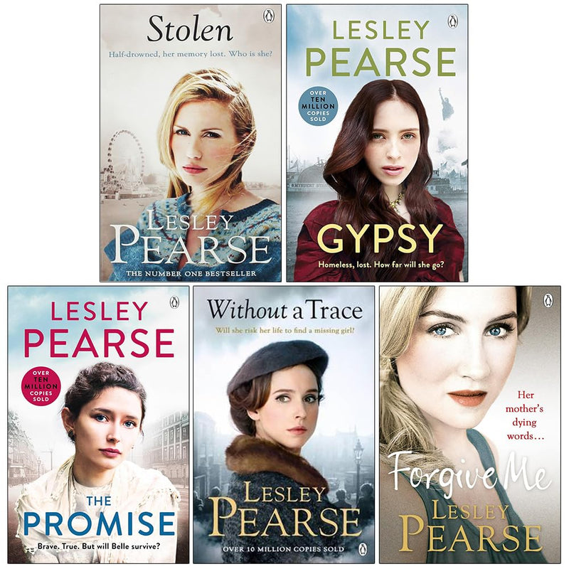 Lesley Pearse Collection 5 Books Set (Stolen, Gypsy, The Promise, Without a Trace & Forgive Me)