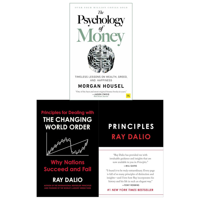 Principles, Principles for Dealing with the Changing World Order and The Psychology of Money 3 Books Collection Set - The Book Bundle