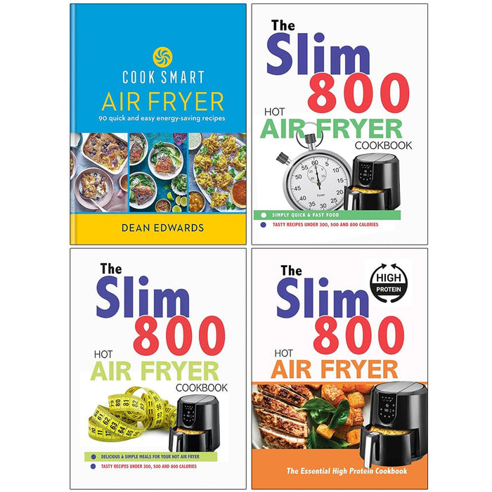 Cook Smart, The Slim 800, Hot Air Fryer, The Essential High 4 Books Set - The Book Bundle