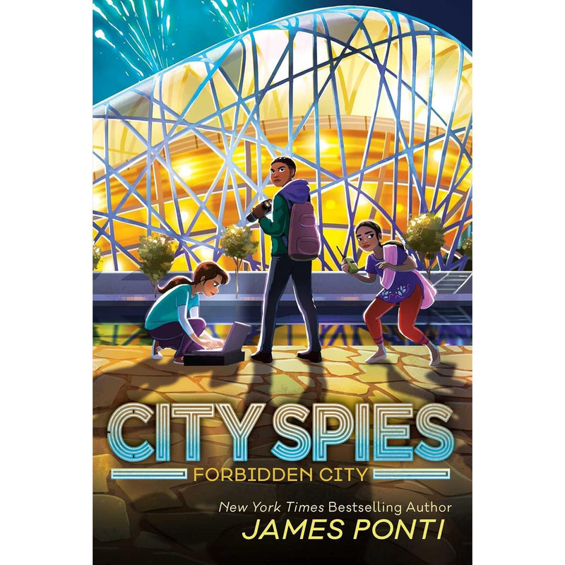 Six-book City Spies series collection by James Ponti for middle grade readers, featuring colorful cover art and spy-themed designs.