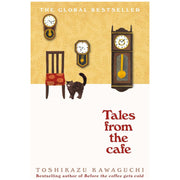 Set of five "Before The Coffee Gets Cold" books by Toshikazu Kawaguchi, featuring colorful covers from the Picador edition.