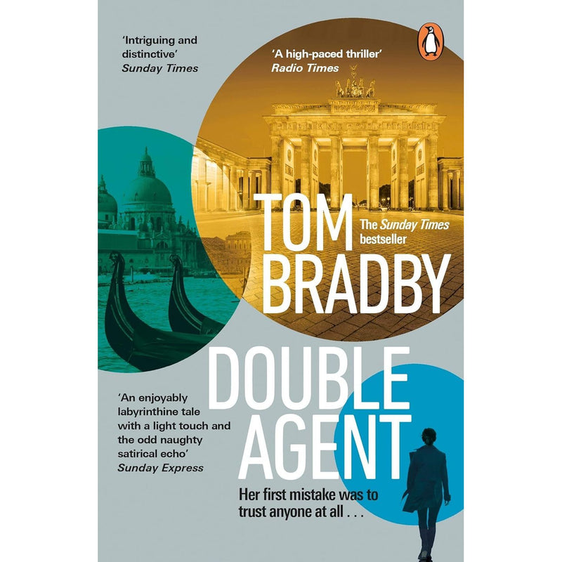 Set of four paperback spy novels by Tom Bradby including Secret Service, Double Agent, Triple Cross, and Shadow Dancer.
